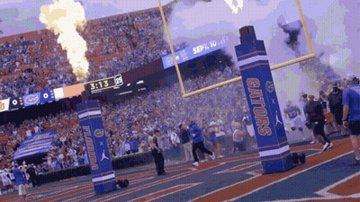 A Gators Football Game Is Being Played On September 16Th GIF