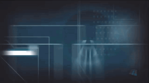 A Ghost Recon Logo Is Displayed On A Dark Blue Background GIF