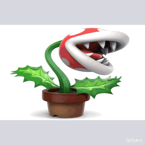 A Gif Art Of A Carnivorous Plant With A Mouth Open GIF