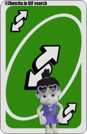 A Gif Of A Girl Dancing On A Uno Card GIF