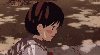 A Gif Of A Girl With A Tear Coming Out Of Her Eye GIF