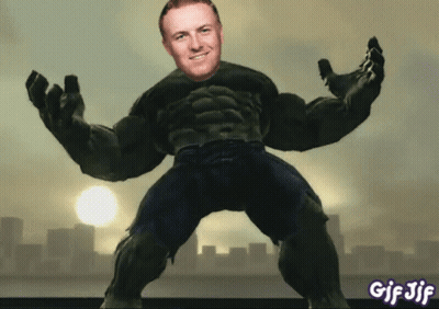 A Gif Of A Man In A Hulk Costume With The Words Gif Jif Below Him GIF