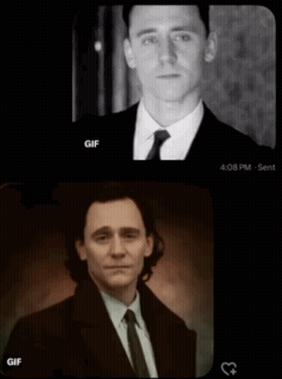 A Gif Of A Man In A Suit And Tie Is Being Sent At 4:08 Pm GIF