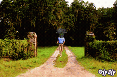 A Gif Of A Man Walking Down A Dirt Road With The Words Gif Jif At The Bottom GIF