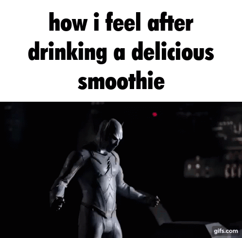 A Gif Of A Person Being Struck By Lightning With The Words How I Feel After Drinking A Delicious Smoothie GIF
