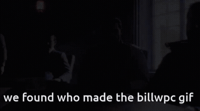 A Gif Of Three Men Sitting At A Table With The Words We Found Who Made The Billwpc Gif