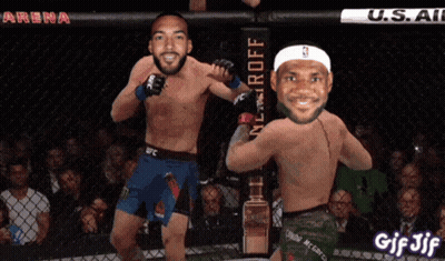 A Gif Of Two Men In A Ufc Ring GIF