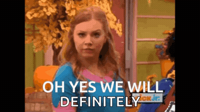 A Girl From A Cartoon Is Making A Funny Face And Saying `` Oh Yes We Will Definitely '' . GIF