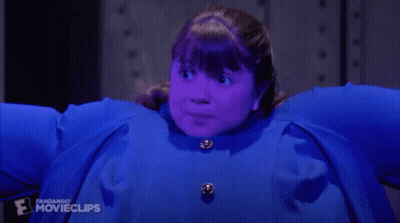 A Girl In A Blue Coat With The Word Movieclips On The Bottom Of The Screen GIF