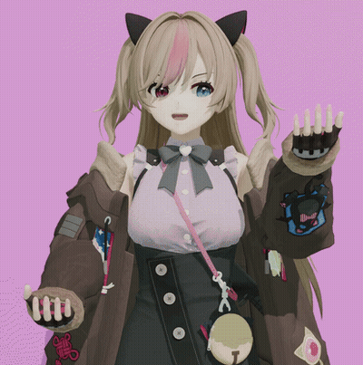 A Girl In A Brown Jacket Has A Sticker On Her Arm That Says ' I ' On It GIF