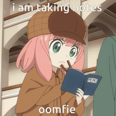 A Girl In A Detective Hat Is Holding A Book That Says Memo On It GIF