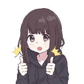 A Girl In A Hoodie Is Giving A Thumbs Up Sign . Sticker