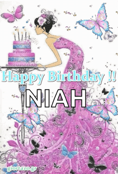 A Girl In A Pink Dress Is Blowing Out Candles On A Cake GIF