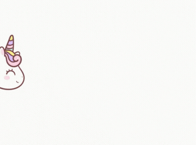 A Girl In A Pink Dress Is Riding On The Back Of A Unicorn With The Words Hello Written Below Her GIF