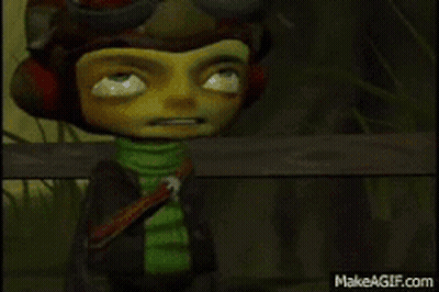 A Girl In A Pink Skirt Is Standing Next To A Man In A Hat In A Video Game . GIF