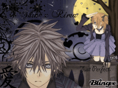 A Girl In A Purple Dress Is Standing Next To A Boy In A Black Shirt With The Words " Just Perfect " On The Bottom Right GIF