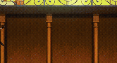 A Girl In A Red Jacket And Black Skirt Is Running Towards Another Girl In A Red Jacket And Black Skirt . GIF