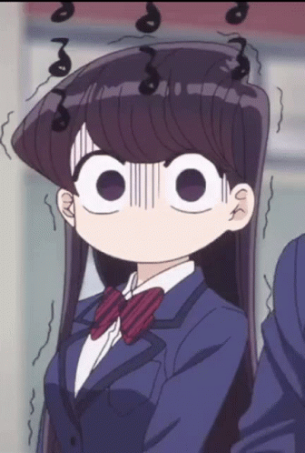 A Girl In A School Uniform Is Making A Funny Face . GIF