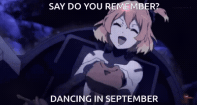 A Girl In A Space Suit Is Dancing In September GIF