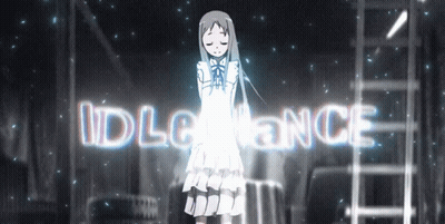 A Girl In A White Dress Is Standing In Front Of A Sign That Says Ignorance GIF