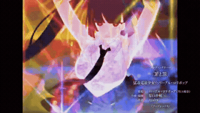 A Girl In A White Shirt And Tie Is Being Thrown In The Air GIF