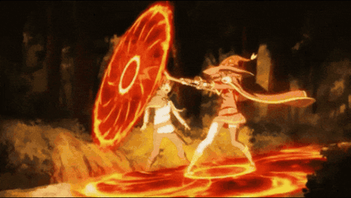 A Girl In A Witch Hat Is Fighting Another Girl GIF