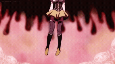 A Girl In A Yellow Skirt Is Standing On A Pink Background . GIF