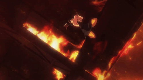 A Girl Is Hanging Upside Down In The Air With A Red Face GIF