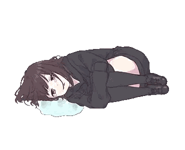 A Girl Is Laying On Her Stomach With Her Legs Crossed Sticker