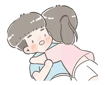 A Girl Is Putting Her Hand On A Boy 'S Shoulder Sticker