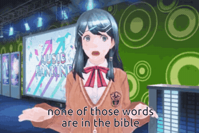 A Girl Is Standing In Front Of A Music Ranking Billboard GIF