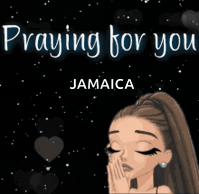A Girl Praying For Jamaica With Her Eyes Closed GIF