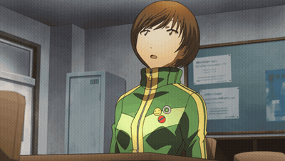 A Girl Wearing A Green And Yellow Jacket Has A Smiley Face Pin On Her Jacket GIF