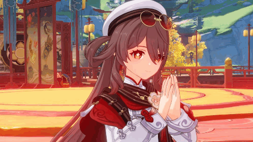A Girl Wearing A Hat And Sunglasses Is Praying GIF