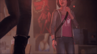 A Girl Wearing A Pink Shirt That Says Abercrombie On It GIF