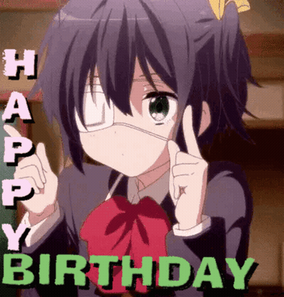 A Girl With A Bandage On Her Eye Is Wearing A School Uniform And Giving A Thumbs Up . GIF