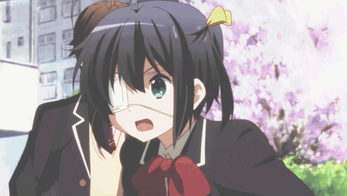 A Girl With A Bandaged Eye Is Talking On A Cell Phone GIF