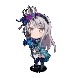 A Girl With A Crown On Her Head Is Singing Into A Microphone While Holding A Blue Dragon . Sticker