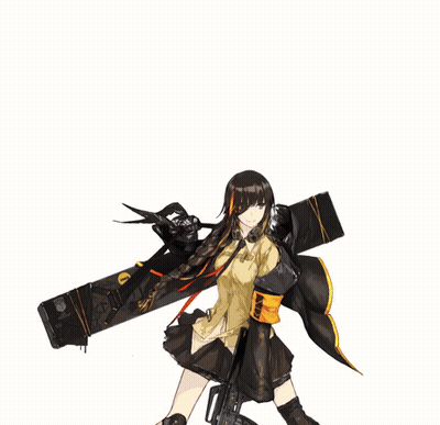 A Girl With A Gun And A Bottle Of Jack Daniels Behind Her Head GIF