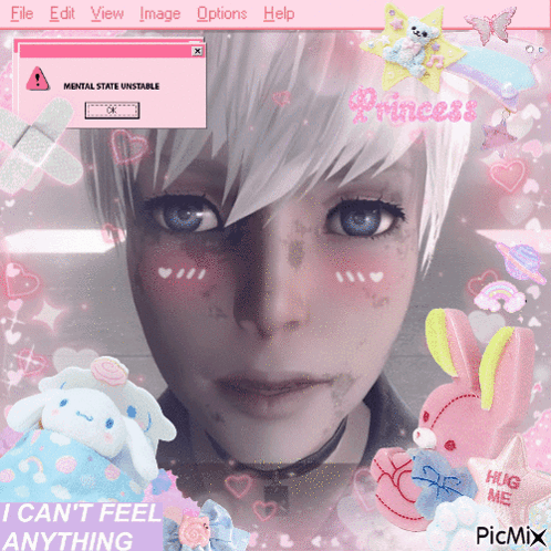 A Girl With A Mental State Unstable Screen Behind Her GIF
