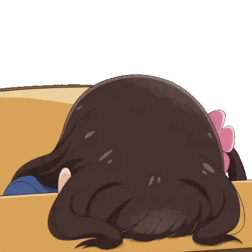 A Girl With A Pink Bow On Her Head Is Laying On Her Back In A Box Sticker