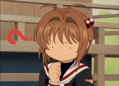 A Girl With A Question Mark On Her Head GIF