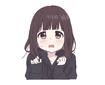 A Girl With A Surprised Look On Her Face Sticker