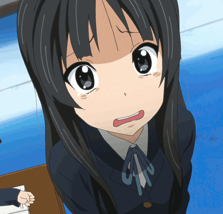 A Girl With A Surprised Look On Her Face Is Wearing A Blue Jacket GIF