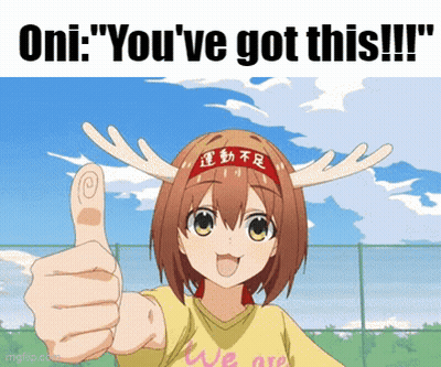 A Girl With Antlers Is Giving A Thumbs Up Sign GIF