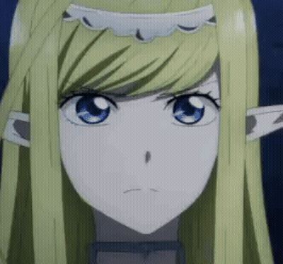 A Girl With Blonde Hair And Blue Eyes Is Wearing A White Tiara GIF