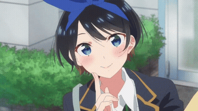 A Girl With Blue Eyes Is Wearing A Headband GIF