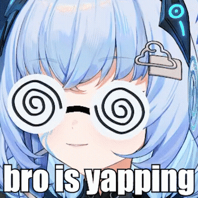 A Girl With Blue Hair Is Wearing A Pair Of Hypnotic Glasses With A Swirl On Them . GIF