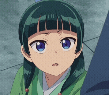 Green Hair Girl Looking Surprised GIF