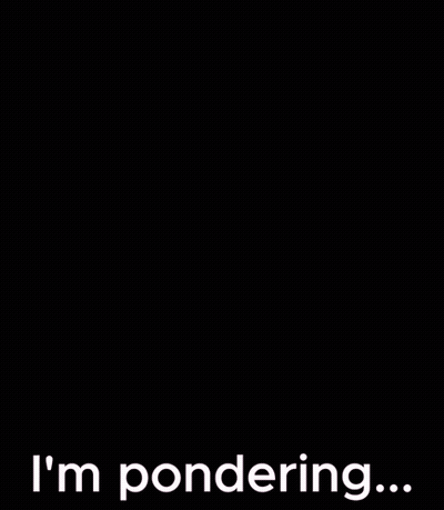 A Girl With Long White Hair And Purple Eyes Says I 'M Pondering GIF